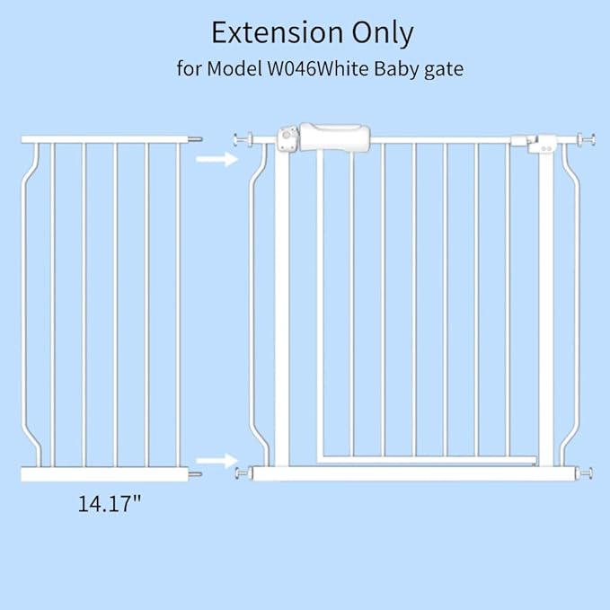 Fairy Baby Fairy Baby Walk Through Baby Gate Auto Close White Child Safety Gates Extension