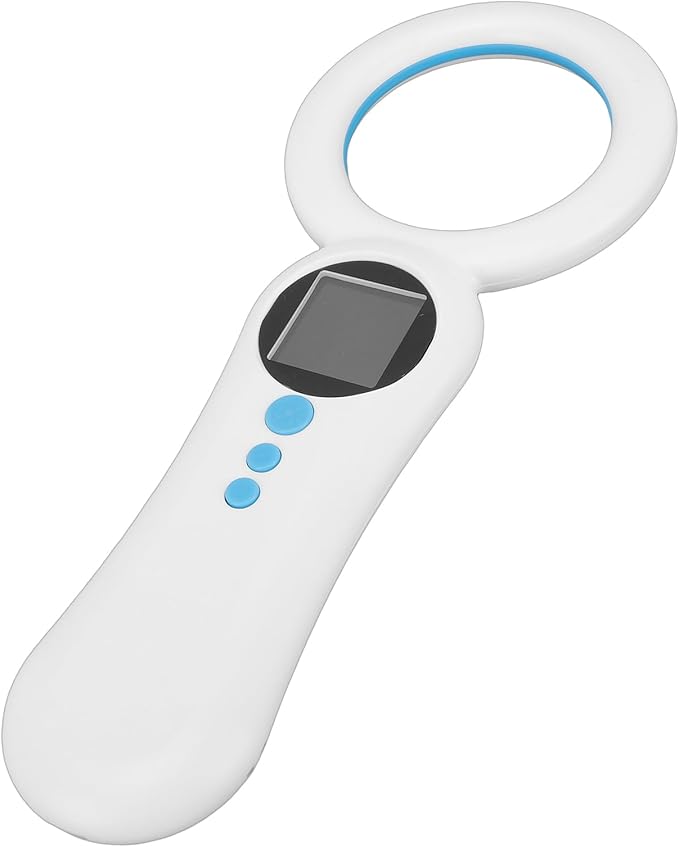 Pet Microchip Scanner, Rechargeable Pet Microchip Reader Scanner, 500 Records Data Storage Upload to PC Support for FDX - B Chips 134.2kHz 125kHz
