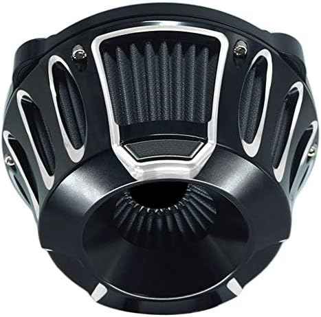 Air Intake Filter Motorcycle Air Cleaner Cnc Cut Kit Black for Harley Touring Street Glide 2008 - 2016 Softail 2016 - 2017 Fitment - C