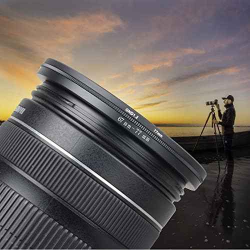 67mm to 52mm Step Down Ring Filter Adapter Applicable to All Brands of UV ND CPL Filter (67mm-52mm)