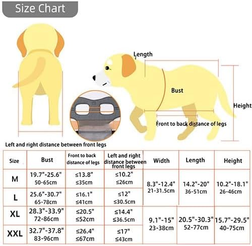 Pet Trolley Adjustable Hind Leg Disabled Dog Mobility Aid Light Rehabilitation Legs Wheelchair Walk Tools(XX-Large)