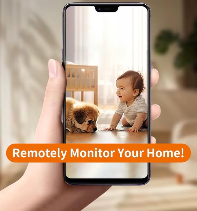 LeHo Smart Pet Robot Camera, 1080p HD Wi-Fi, Whole-House Mobility Pet Monitoring Camera, 2-Way Audio, Motion Detection, Night Vision, App Control, and Rechargeable Battery for Dogs & Cats