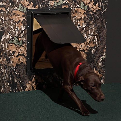 Magnador Two-Way Pet Door, Mag II Standard Bronze, Indoor Outdoor Dog Door, high-Impact chew-Resistant polystyrene, Secure Magnetic Seal, Easy Install for Home or Kennel use, Standard Size