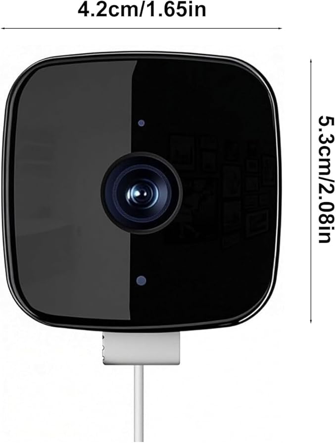 Smart 2K Window Security with Peel-and-Stick Installation, Bluetooth, AI Color Night Vision, 24/7 Continuous Recording for Home Security&Pet Monitoring&Driveway Surveillance (USB)