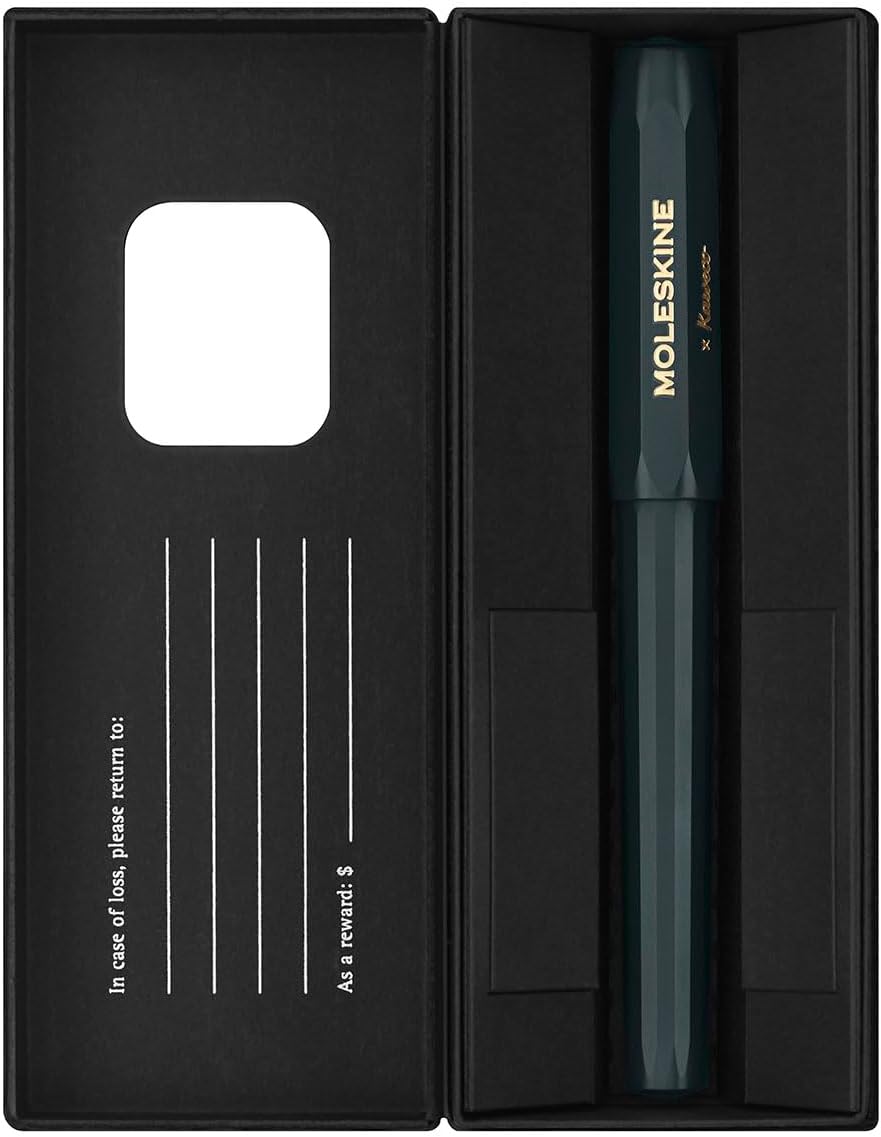Moleskine x Kaweco, Ballpen, 1.0mm Point, Green with Blue Ink