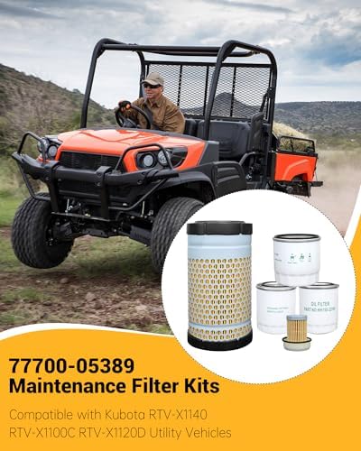 7700-05389 Maintenance Filter Kit Compatible with Kubota RTV