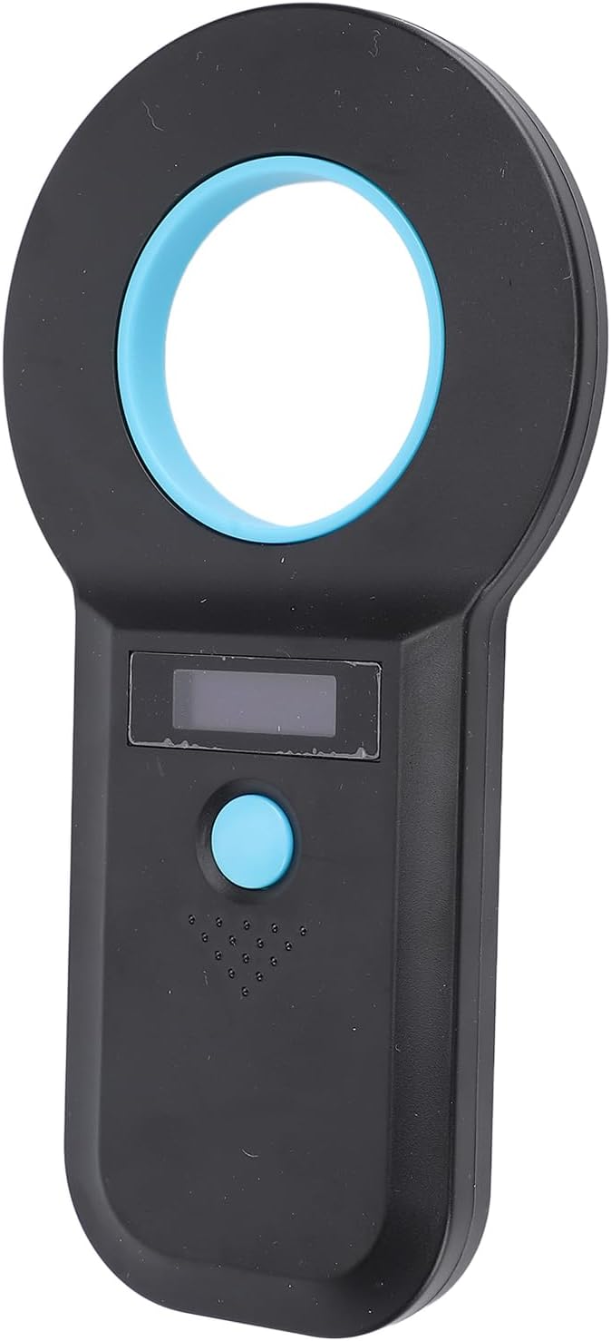 Animal Chip Reader Handheld Portable Pet Microchip Scanner 128 Data Storage for EMID, Non Touch Reading Card for Pet Owners