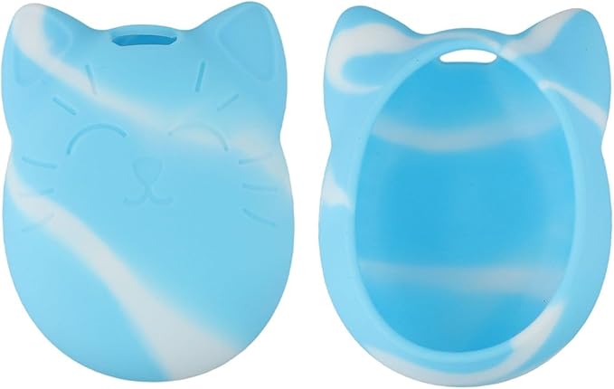 Silicone Protective Shell Case Cover Compatible with Digital Pet 4U/4U+/PS/Mix/Meets/IDL/ID, Soft Shock-Resistant Travel Storage with Chain, Purple(Blue)