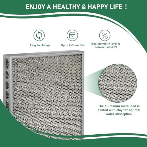 1099-20 Evaporator Pad Humidifier Vapor Water Filter Compatible with GeneralAire 1099 Humidifier Series Humidifier Replacement Evaporator Pad Media Filter 1099-20 GF # 7047 2-Pack