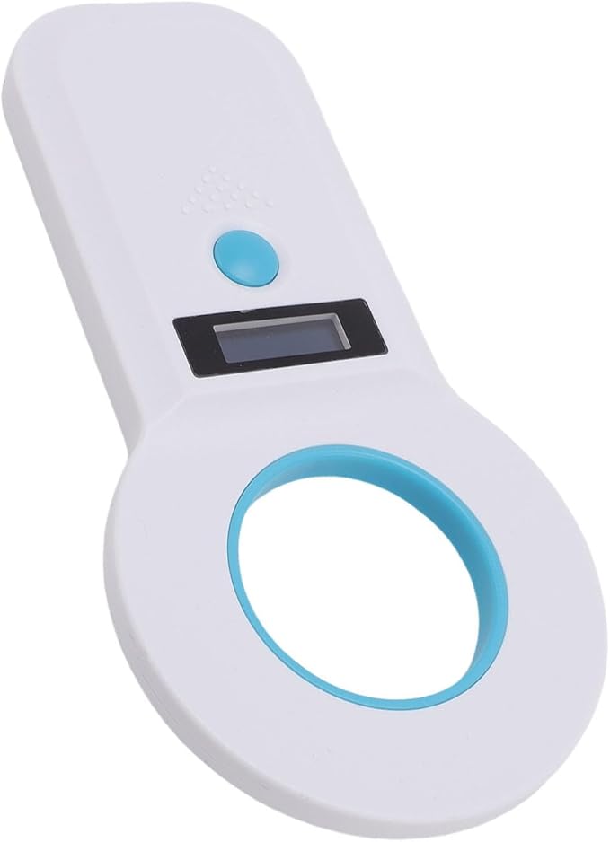 Asixxsix Pet Microchip Scanner, Portable USB Type C Double Frequency Microchip Reader, Universal Scanner with Builtin 800mAh Battery for FDX B EMID ISO11784 85 (White)