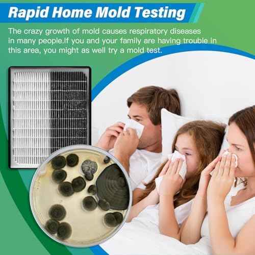Mold Test Kit for Home - 12 Simple Detection Tests,Test HVAC System,Home Surfaces,& Indoor Air Quality Testing Kits,DIY Mold Detector at Home,Includes Detailed Mold Identification Guide,air Tester