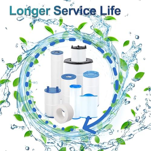 Vexca® PRB25-IN Hot Tub Filter, Replaces Unicel C-4326, Filbur FC-2375, FC-2370, Guardian 413-106, 3005845, 17-2327, 13 5/16" x 5" Drop in Spa Filter, 25 Sq.Ft, 2 Pack