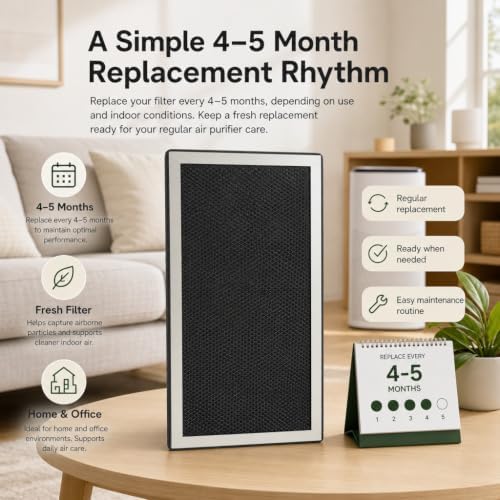 Replacement H13 Filte Compatible with Membrane Solutions MS18 Air Purifier
