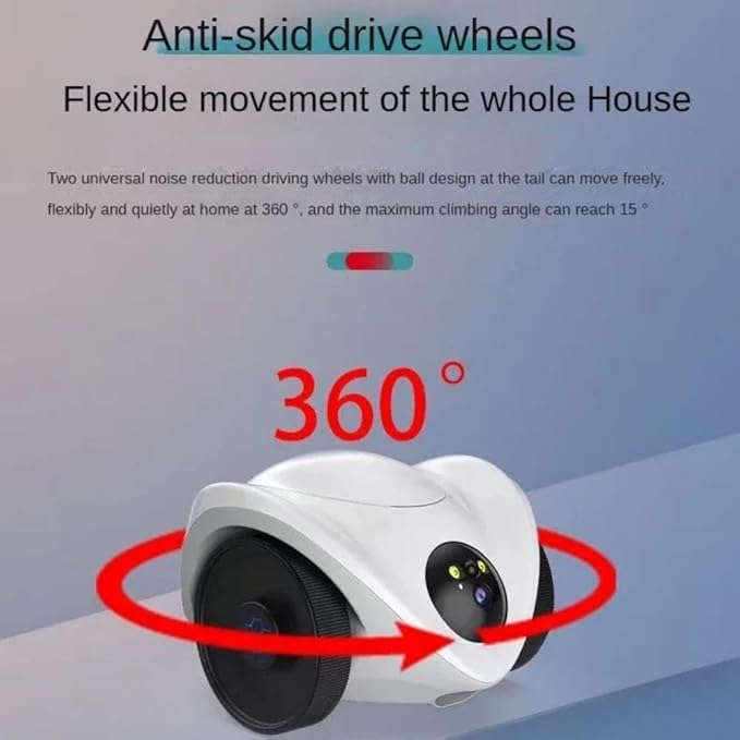 Pet Robot Camera 2MP HD WiFi Cameras Motion Detection Two Way Audio Indoor Dog Treat Camera Dispenser Feeder for Home Security(Camera Only)