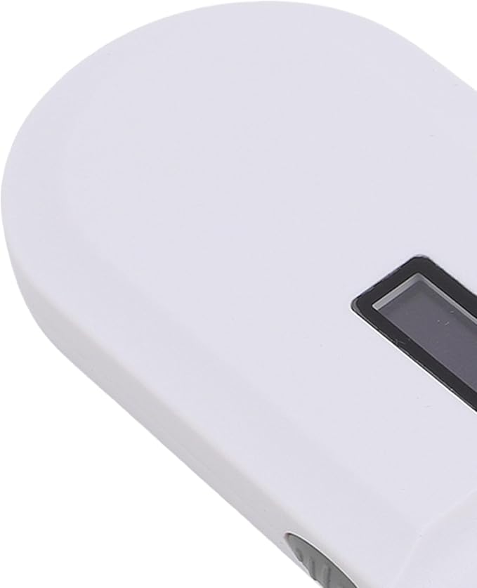 Pet Chip ID Scanner, Animal Tag Scanner with High Brightness Display, 800mAh Rechargeable Battery for FDX B & EMID Animal Management (White)