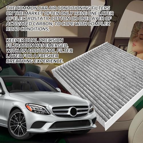Cabin Air Filter for Car CF10285 CP285 Cabin Air Filter Replacement with Activated Carbon for Toyota Camry, 4Runner, RAV4, Tundra, Highlander, Corolla, Sienna, Prius, Subaru, Lexus, Scion, Jaguar