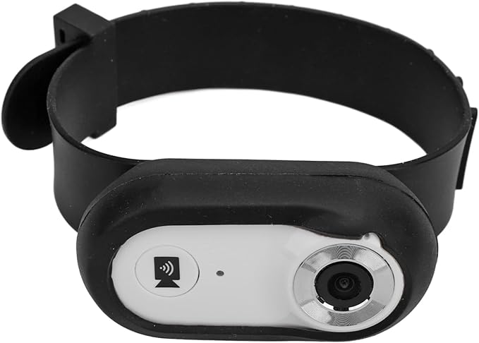 Hd 1080p Mini Pet Collar Camera with 8g Memory Card - Action Camera for Cats & Dogs, Ideal for Outdoor and Indoor Recording White