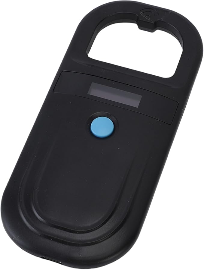 Pssopp Handheld Microchip Scanner, Rechargeable Animal Chip Reader Pet Microchip Scanner with 1000 Records Storage for EMID FDX B ISO11784 85 Pets Cats Dogs Hamsters (Style 2)