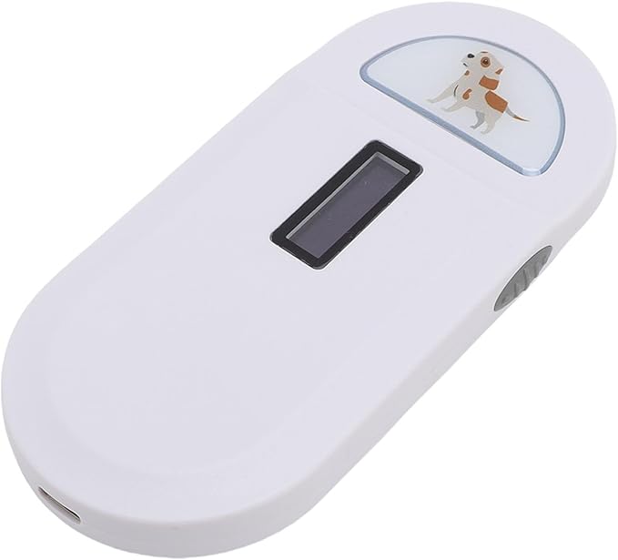 Alomejor Alomejor LongLasting Charging Pet Chip Scanner, Reader Rechargeable Portable Animal Tag Scanner with Clear Display Support for FDX B EMID ISO11784/85, Bright Display, Wide Application,