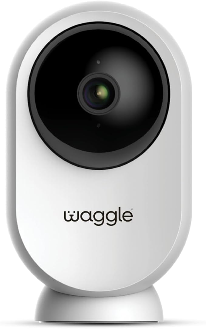 Waggle RV Mini Camera - 1080p HD Wireless Security Camera for RVs – Built-in SD Card (128GB), 2-Way Audio, Night Vision & Motion Detection - Ideal for Indoor Use - WiFi & Subscription Required