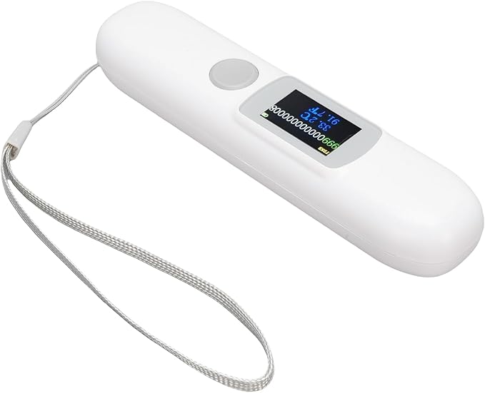 Pet Microchip Scanner, Animal Microchip Reader with 1.14 Inch Color Screen, ISO 11784/11785 FDXB Chip, Temperature Display, for Pet Management
