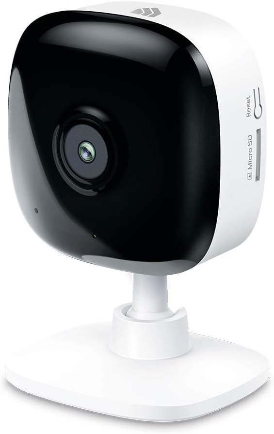 Kasa 1080p Indoor Wired Security Camera - Works as a Baby Monitor & Pet Camera, Motion Detection & Tracking, 2-Way Audio, Night Vision, Subscription-Free Local Storage or Optional Cloud, EC60
