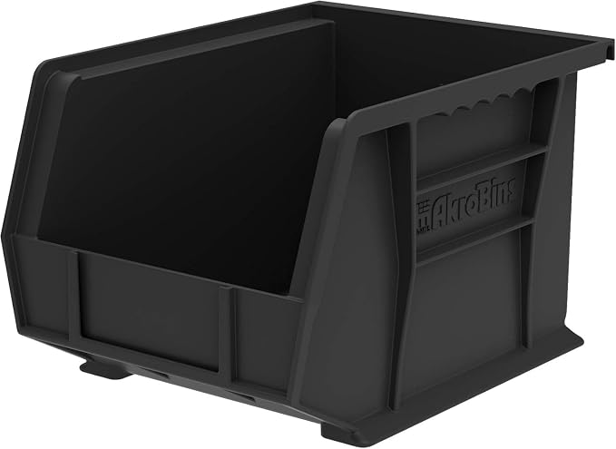 Akro-Mils 30239 AkroBins Plastic Storage Bins, Space-Saving Stackable Bins