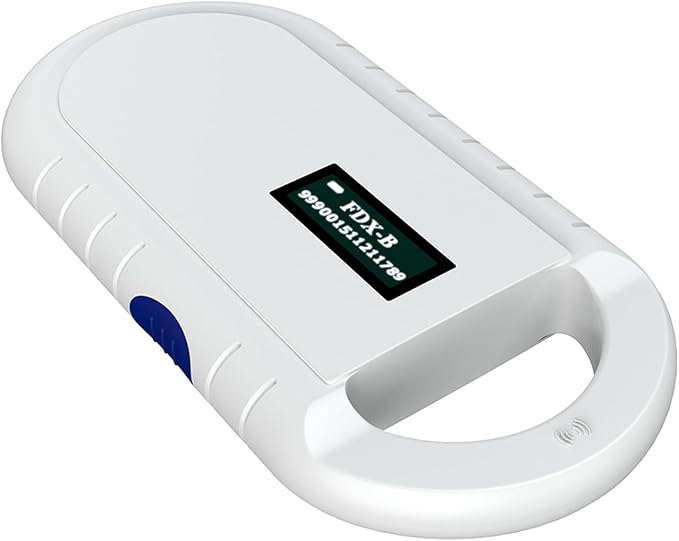 Universal Portable Reader Easy to Operate One to Read for Animal Chip Pet Microchip Scanner for ISO FDXB ID64 Backlight Screen Veterinarians