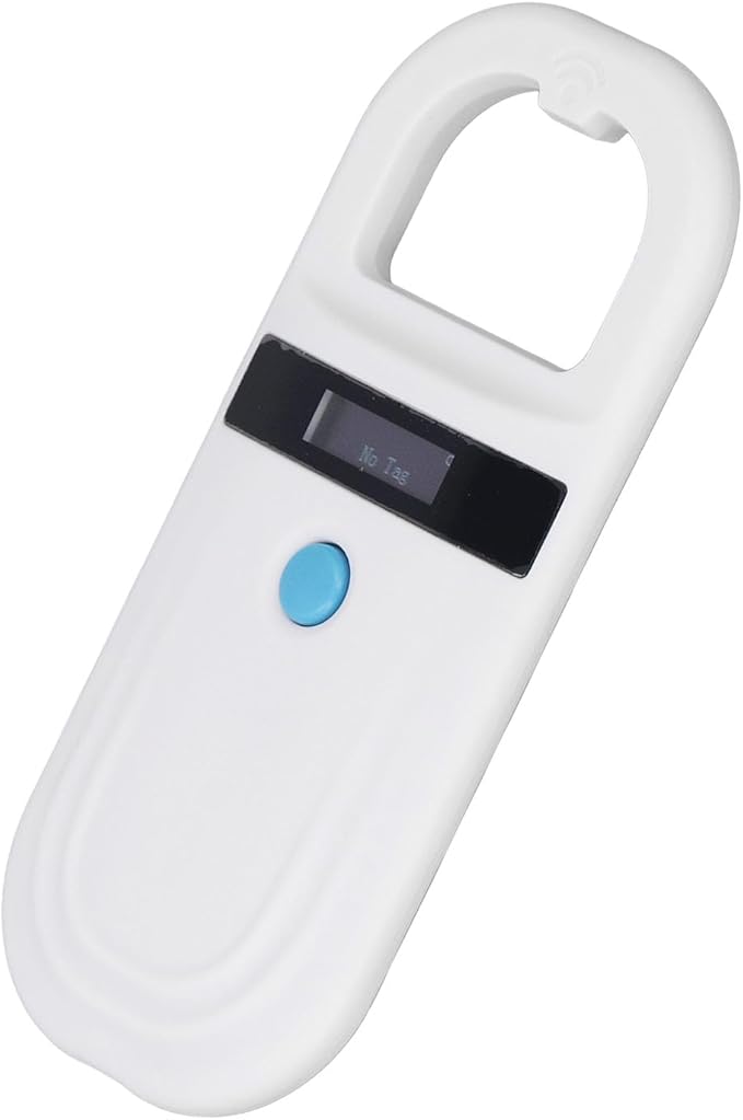 FILFEEL Pet Microchip Scanner with LED Display - 134.2kHz & 125kHz, 256 Data Storage, Animal ID Reader for FDXB EMID Chip