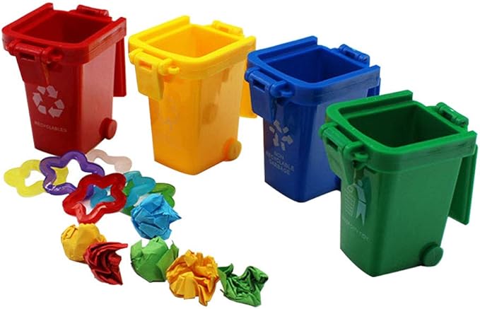 QBLEEV Conure Toys, Color Sorting Bin Bird Toys, Teaching Tool Box Parrot Toys, Trick Prop Training Education Interactive Toys for Cockatiel Quaker Lovebirds