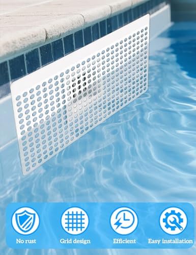 Pool Skimmer Guard Kit – Leaf Skimmer Catcher Shield with Elastic Rope & Telescopic Rod – Fits All Inground & Above Ground Pools – Rust-Proof Net Cover to Prevent Debris & Blockage – Easy Assembly