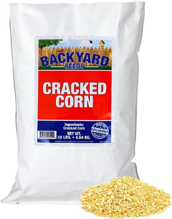 CountryMax Cracked Corn for Birds, Turkeys, Wildlife, Chickens (50 Pounds)