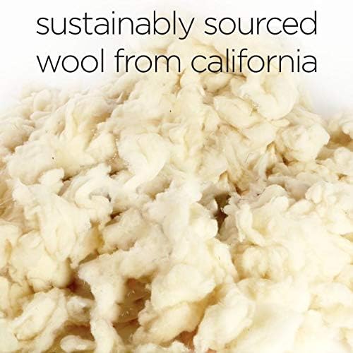 Molly Mutt Sheepy Wool Crate Mat - 100% Cotton Canvas Cover with Temperature-Regulating 100% Natural Wool-Filled Insert Dog Bed - Soft & Supportive Wool-Filled Bed - (24"x18"x2.5", Rough Gem)