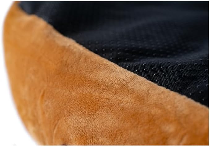 Ultra-Soft Dog Bed - Waterproof & Skid-Free - Earth Brown - Plush Velvet Comfort