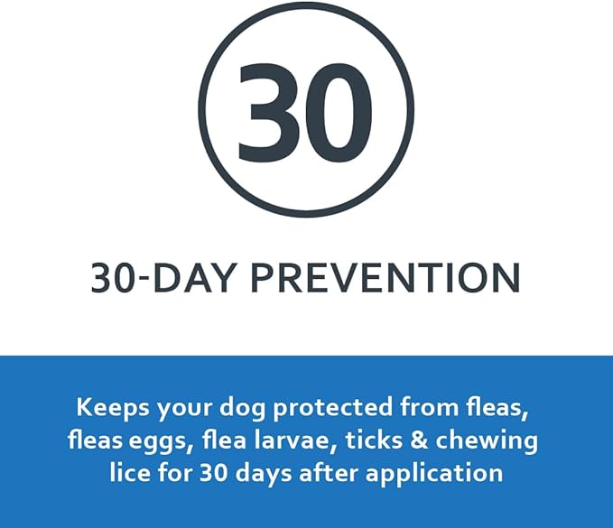 Sentry Fiproguard for Dogs, Flea and Tick Prevention for Dogs (45-88 Pounds), Includes 3 Month Supply of Topical Flea Treatments