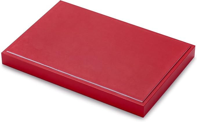 Oirlv Gorgeous Red Leather Jewelry Tray Necklace Bracelet Long Chain Storage