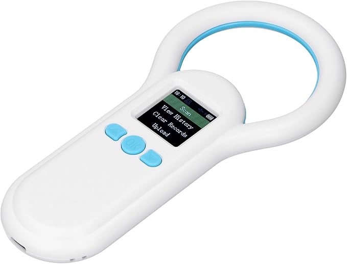 Yctze S20 Pet Microchip Scanner, 1.44 Inch TFT Display Reader, ISO11784 11785 FDX B ID64 Scanner with 500 Records Storage & USB Upload, Ideal for Dogs, Cats & Animal Management