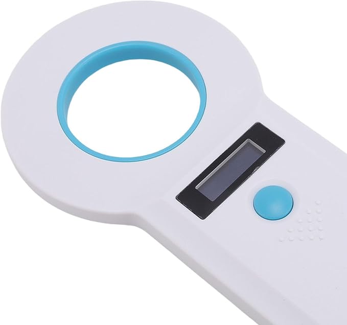 15 Digits Pet Chip Reader USB Connectivity Supports FDX B for EMID Double Frequency Pet Identification Ideal for OntheGo Scanning (White)