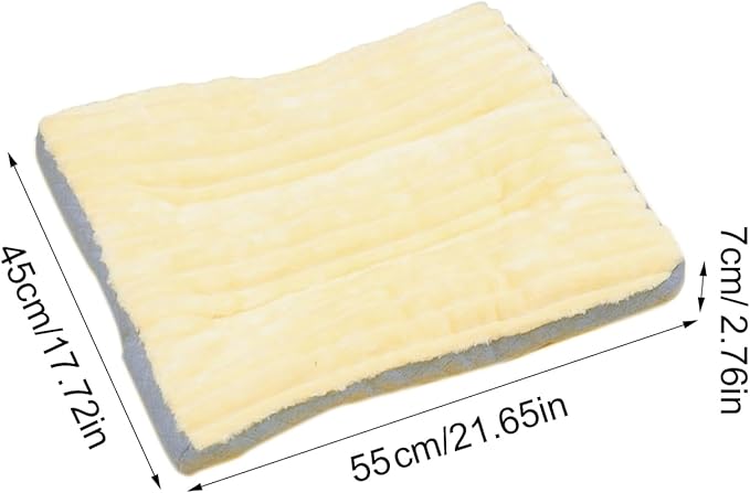 Dog Bed,pet Beds & Furniture,Machine-Washable Cushion for Dogs and Cats,Suitable for Dogs, Floor Furniture Use Yellow L