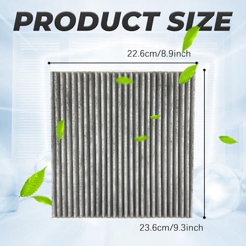 Cabin Air Filter for Car CF10285 CP285 Cabin Air Filter Replacement with Activated Carbon for Toyota Camry, 4Runner, RAV4, Tundra, Highlander, Corolla, Sienna, Prius, Subaru, Lexus, Scion, Jaguar