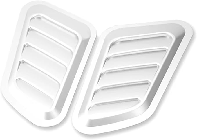 2Pcs ABS Car Air Flow Intake Hood Scoop Vent Bonnet Cover Universal DIY