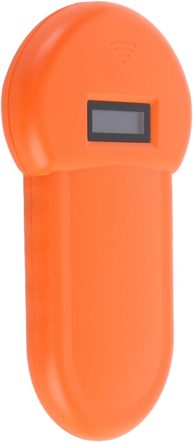 Pongnas 134.2KHz Pet Microchip Scanner - USB Rechargeable Animal Chip Reader for Pigs, Dogs, and Cats with Organic LED Display