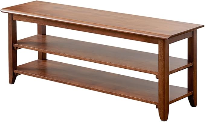 XKZG Storage Bench Wooden Shoe Rack Bench Rustic Solid Wood Entryway Bench