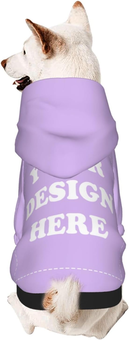 Dog Costume, Custom Dog Hoodie, Dog Name Costume Holiday Pet Pajamas Outfit, Personalized Pet Coat Costumes for Small Medium Large Dogs and Cats for Winter, TaroMilk, XXS