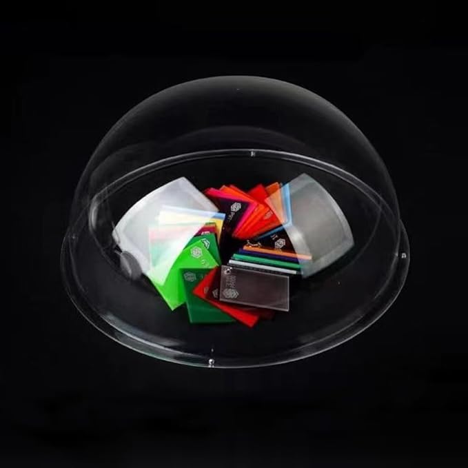 LOTOWELZON 5.5inch Acrylic Replacement Transparent Clear Camera Dome Cover Security Camera Housing Pet Dog Fence Window Skylight Window (ID140mm*H70mm/5.5 * 2.75in)