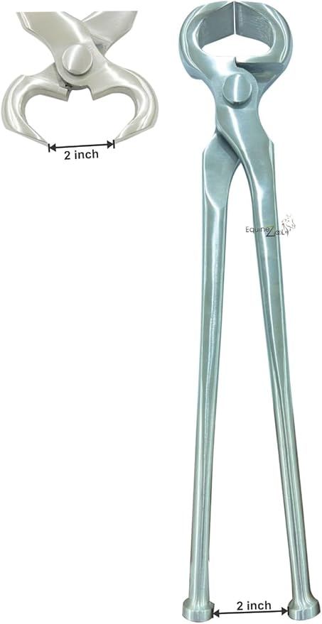 Shoe Puller 12' Vanadium Steel Farrier Tool with Dull Finish for Easy Horse Shoe Removal, Hoof Maintenance,Equine Hoof Care–Farrier Equipment for Precise Hoof Care,Horse Shoe Extraction
