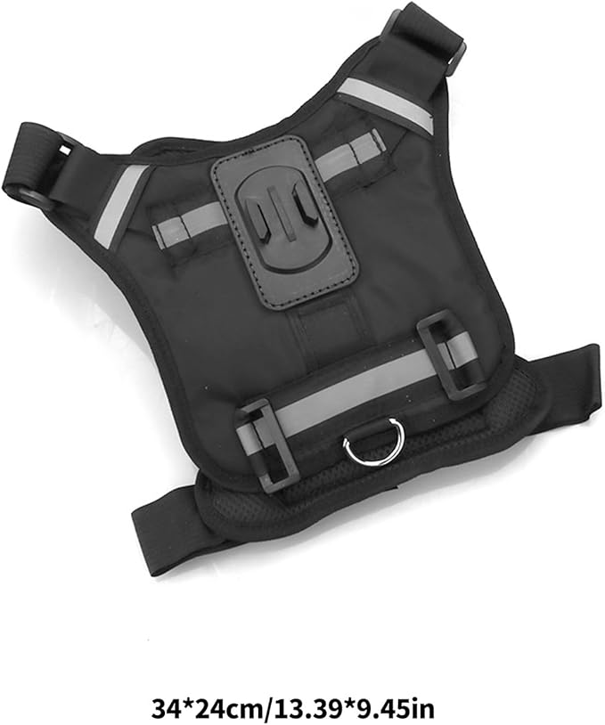 Soft Padded Dog Vest Action Camera Mount Chest Back Fixation Camera Holder Dog Vest Back Mounting for Video Secure Mount