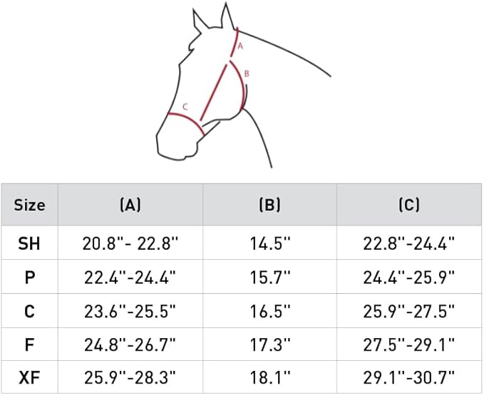HORZE Kiel Adjustable Horse Halter with Fleece Padding - Black - Pony