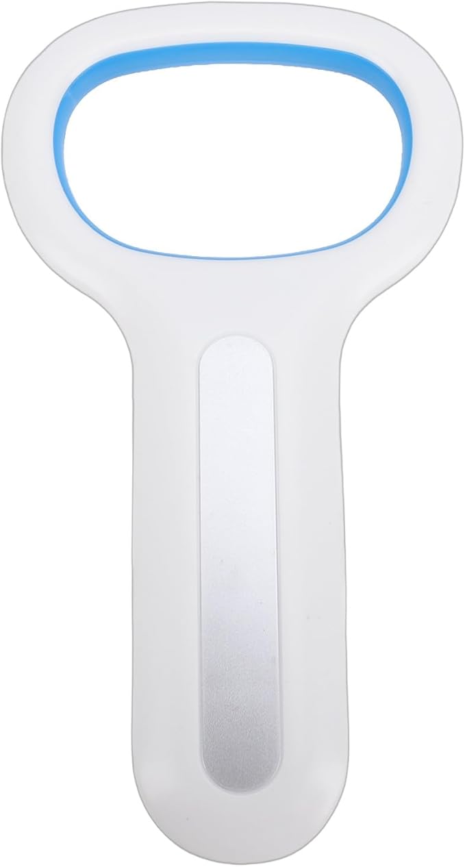 GLOGLOW Pet Microchip Scanner, Rechargeable Reader for Dogs and Cats with OLED Display and Connectivity for Vet Professionals Landscape Aquaculture (White)