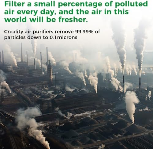 Creality Filter Replacement for Falcon Smoke Purifier YW45, 2 in 1 Activated Carbon/Pre Filters for A1 Air Purifier, 99.97% Purification Rate, Includes 5 Pre-Filters and 1 Activated Carbon Filter